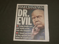 2017 MARCH 22 NEW YORK DAILY NEWS - TRUMP HEALTH CARE PLOT - DR. EVIL