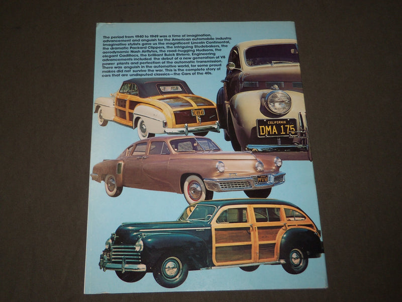 1979 SPRING CONSUMER GUIDE CLASSIC CARS OF THE 40'S MAGAZINE - NICE PHOTOS- CW 6