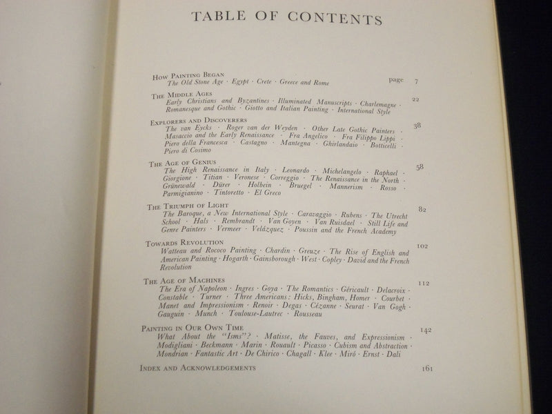 THE STORY OF PAINTING BOOK BY H. W. JANSON & DORA JANSON - NICE PRINTS - KD 2854