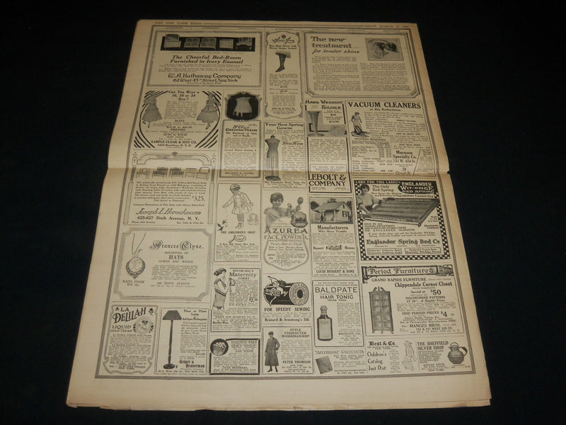 1916 MARCH 12 NEW YORK TIMES PICTURE SECTION - SOUSA - BURROUGHS - NP 5462