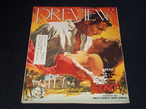 1988 OCTOBER PREVIEW MAGAZINE - GONE WITH THE WIND FRONT COVER - E 15423