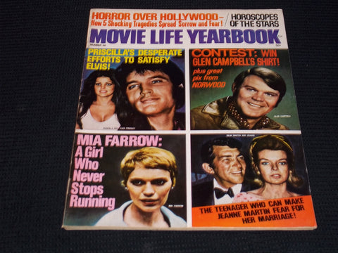 1969 #46 MOVIE LIFE YEARBOOK MAGAZINE - ELVIS & PRISCILLA FRONT COVER - E 13709
