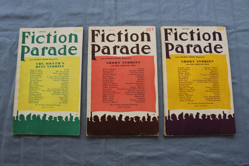 1936 FICTION PARADE AND GOLDEN BOOK MAGAZINE - LOT OF 12 - COMPLETE YEAR- O 3334