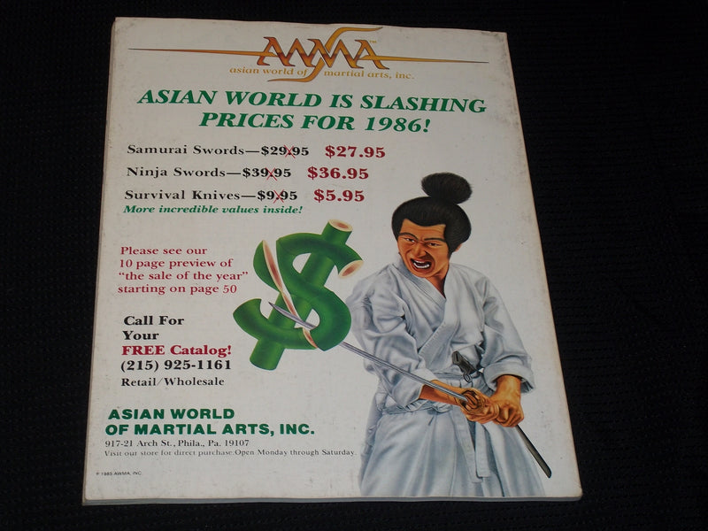 1986 JULY BLACK BELT MAGAZINE - RICHIE BARATHY FRONT COVER - E 7819
