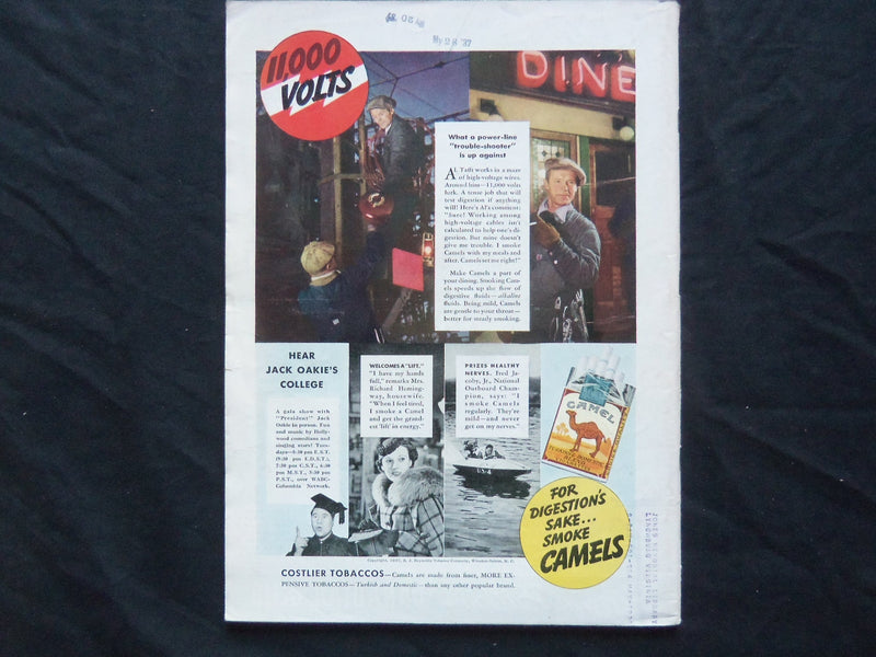 1937 MAY 10 TIME MAGAZINE - DERBY FAVORITES AND MATT WINN - T 563