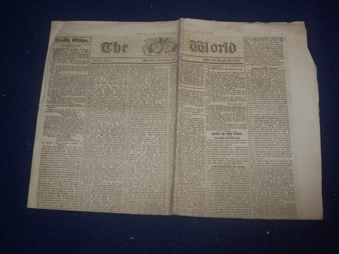 1867 MAY 15 THE WORLD NEWSPAPER - JEFFERSON DAVIS - NP 5078