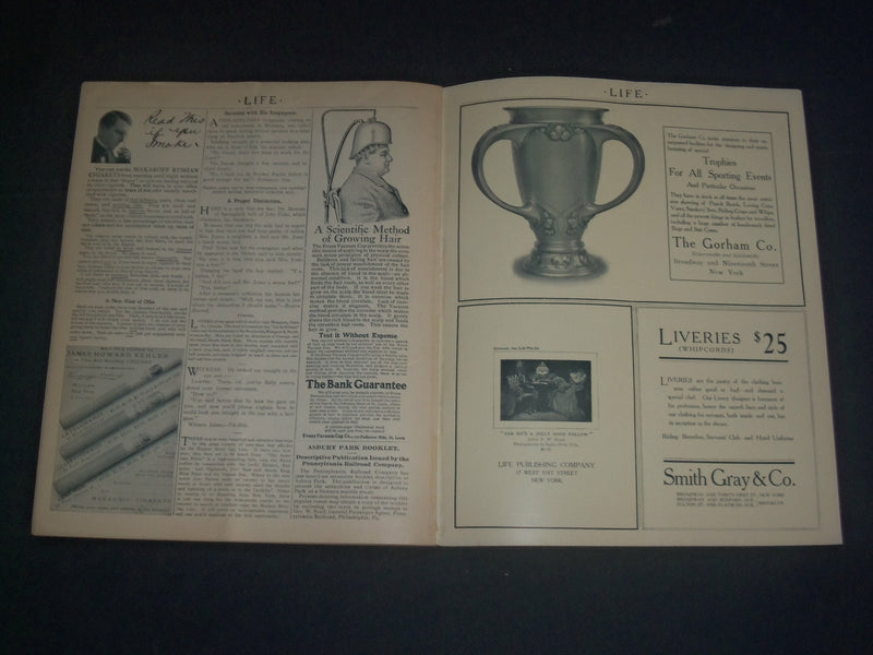 1905 AUGUST 17 LIFE MAGAZINE - C. D. GIBSON ILLUSTRATION - B 6206