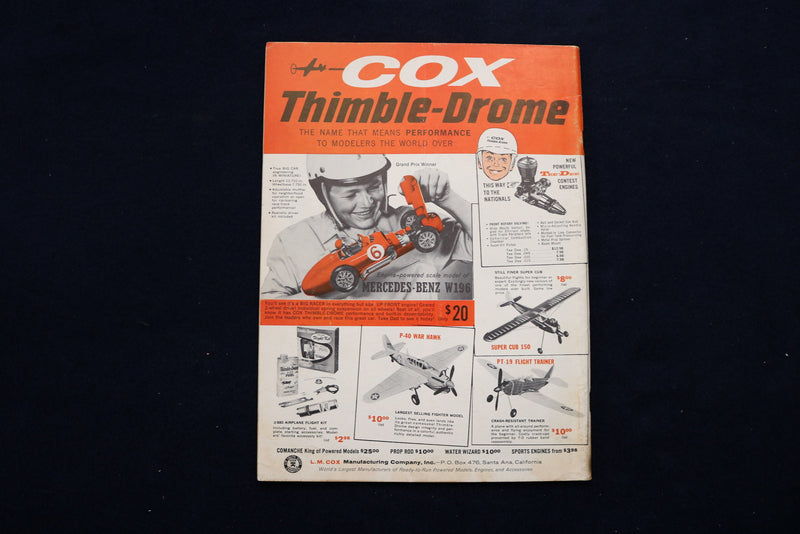 1961 JULY MODEL AIRPLANE NEWS MAGAZINE - F8U COVER - E 11565