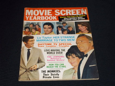 1967 #16 MOVIE SCREEN YEARBOOK MAGAZINE - DEAN MARTIN- LIZ TAYLOR - E 15609