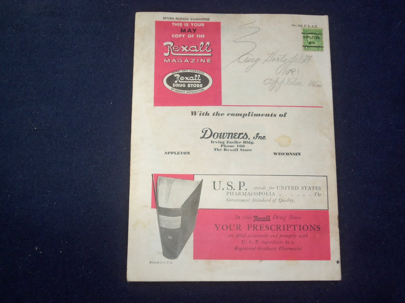 1938 MAY THE REXALL MAGAZINE - J 9348