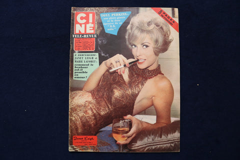 1963 JAN 31 CINE TELE-REVUE MAGAZINE - JANET LEIGH-PETER LAWFORD COVER - E 22041