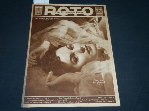 1940 MAY 5 THE PITTSBURGH PRESS SUNDAY ROTO SECTION - ,AUREEM O'HARA - NP 4546