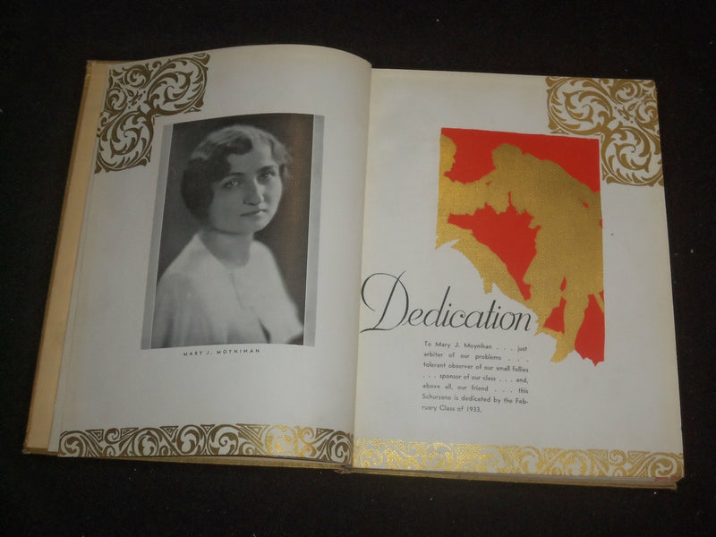 1933 SCHURZONE CARL SCHURZ SENIOR HIGH SCHOOL YEARBOOK - CHICAGO, IL - YB 1984