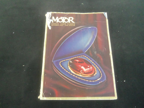 1940 OCTOBER MOTOR MAGAZINE - ANNUAL SHOW NUMBER - J 7750