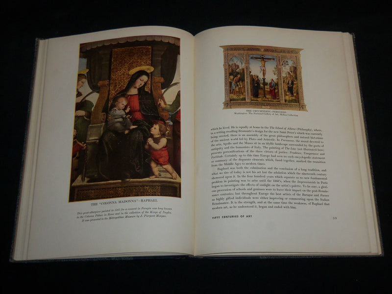 1954 FIFTY CENTURIES OF ART HARDCOVER BOOK BY FRANCIS HENRY TAYLOR - R 708I
