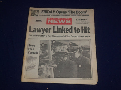 1991 MARCH 1 PHILADELPHIA DAILY NEWS-LAWYER ROBERT BURKE LINKED TO HIT - NP 2984