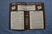 1950'S WRTV CHANNEL 58 BROCHURE - EATONTOWN, NEW JERSEY - K 707