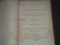 1835 THE WORKS OF SAMUEL JOHNSON IN 2 VOLUMES BY AUTHUR MURPHY - KD 4341