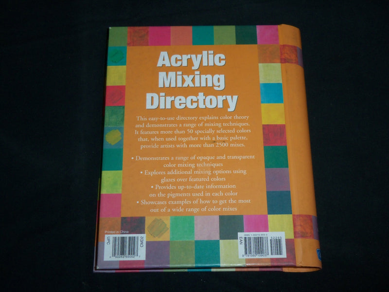 2006 ACRYLIC MIXING DIRECTORY HARDCOVER BOOK BY IAN SIDAWAY - COLORS - KD 6891