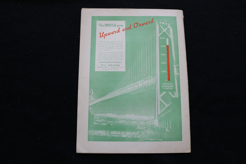 1937 DECEMBER THE BRIDGE MAGAZINE - SANTA CLAUS COVER - SP 4925N