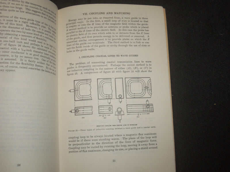 1954 MICROWAVES AND WAVE GUIDES - NAVY DEPARTMENT - J 6347