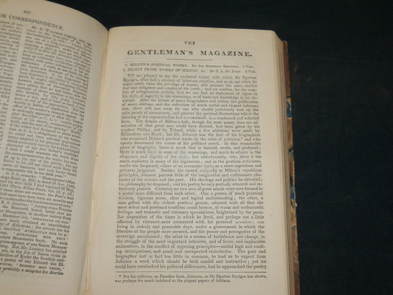 1836 THE GENTLEMAN'S MAGAZINE HISTORICAL CHRONICLE BOUND VOLUME - KD 3370G