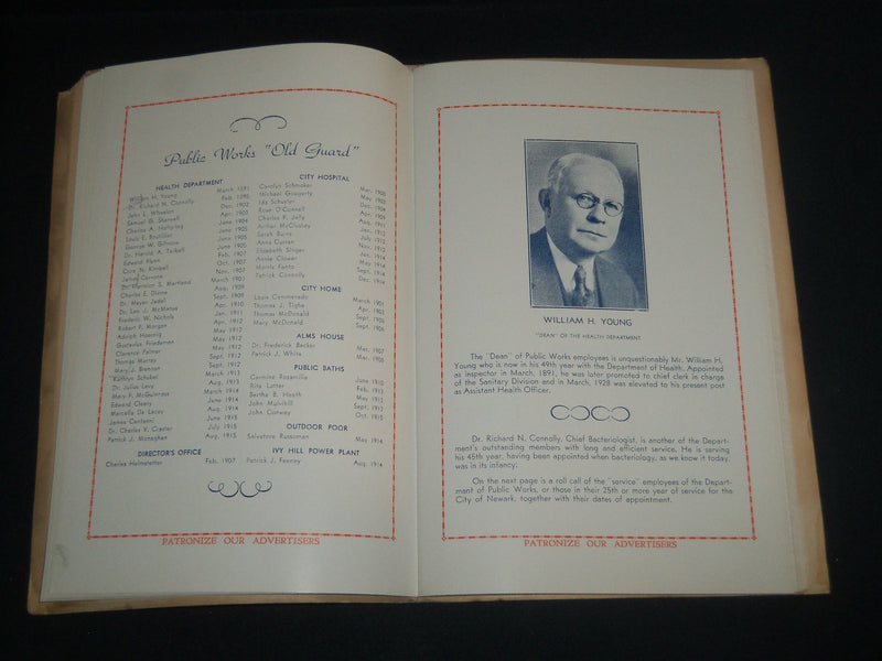1939 DECEMBER 4 NJ HEALTH DEPT MUTUAL AID ASSOCIATION PROGRAM LOT OF 3 - J 4166