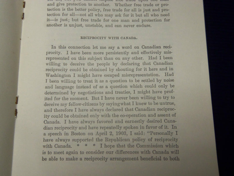 1911 JANUARY 3 SENATOR LODGE SPEECH AT SYMPHONY HALL - BOSTON - J 4446