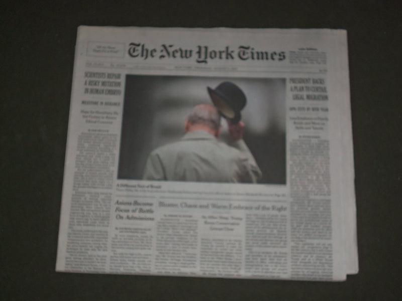 2017 AUGUST 3 NEW YORK TIMES- DONALD TRUMP BACKS PLAN TO CURTAIL LEGAL MIGRATION