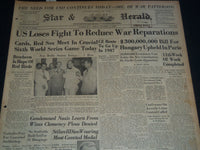 1946 OCT 13 PANAMA STAR & HERALD NEWSPAPER - JOSEPH STILWELL DIES - NT 7538