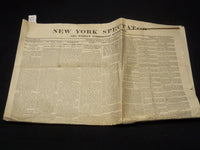 1875 APRIL 1 NEW YORK SPECTATOR NEWSPAPER - EAST RIVER BRIDGE - NP 8962