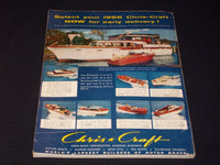 1956 JUNE MOTOR BOATING MAGAZINE BEAUTFUL ILLUSTRATED FRONT COVER - E 4376