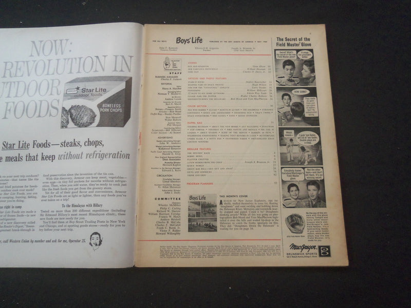 1962 MAY BOYS' LIFE MAGAZINE - DOUGHNUTS DOWN THE DELAWARE - ST 3770O