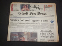 1995 FEB 7 DETROIT FREE PRESS NEWSPAPER-CLINTON ADDS GOP TO BUDGET PLAN- NP 7665