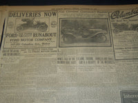 1906 NOVEMBER 18 THE BOSTON HERALD - HARVARD TRIUMPHANT OVER DARTMOUTH - BH 133