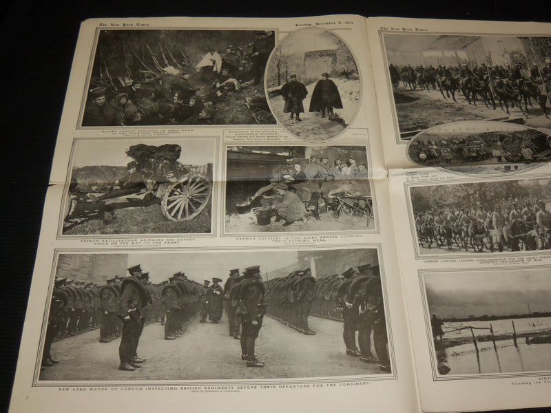 1914 DECEMBER 6 NEW YORK TIMES PICTURE SECTION - ARMY & NAVY GAME - NP 5611