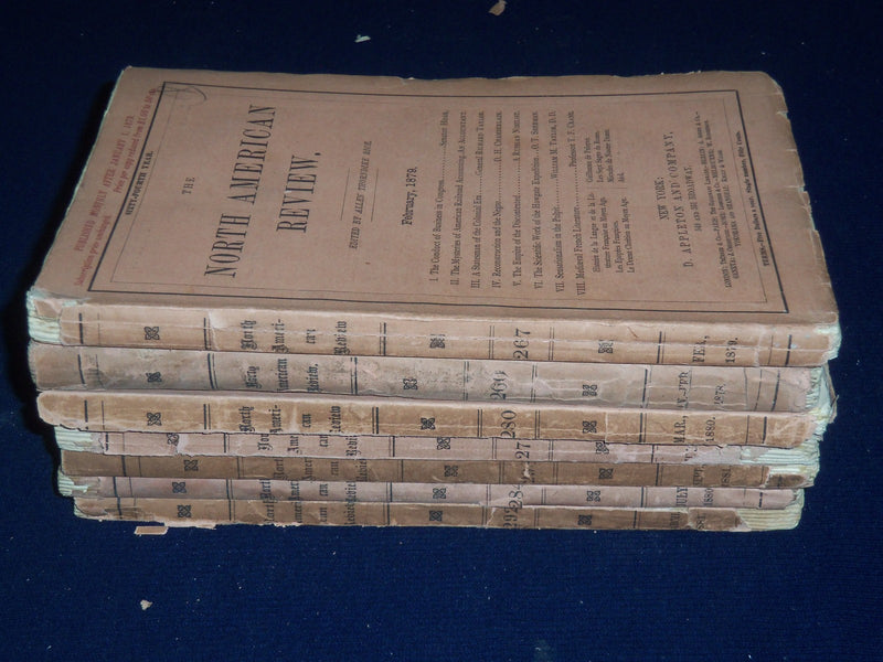 1878-1881 NORTH AMERICAN REVIEW LOT OF 7 ISSUES - NICE STORIES/ARTICLES - WR 672