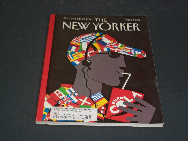 1997 APRIL 28 & MAY 5 THE NEW YORKER MAGAZINE - EUROPE ISSUE COVER - NY 1889