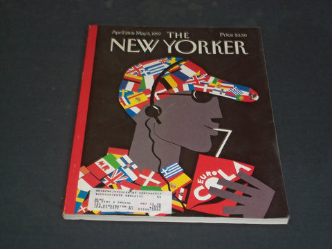1997 APRIL 28 & MAY 5 THE NEW YORKER MAGAZINE - EUROPE ISSUE COVER - NY 1889