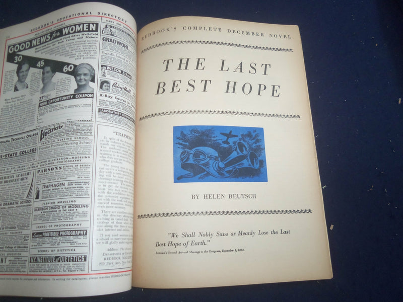 1942 DECEMBER REDBOOK MAGAZINE - THE LAST BEST HOPE - SP 6257A