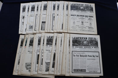 1932 THE AMERICAN FIELD SPORTSMAN'S NEWSPAPER OF AMERICA - LOT OF 28 - NP 8861