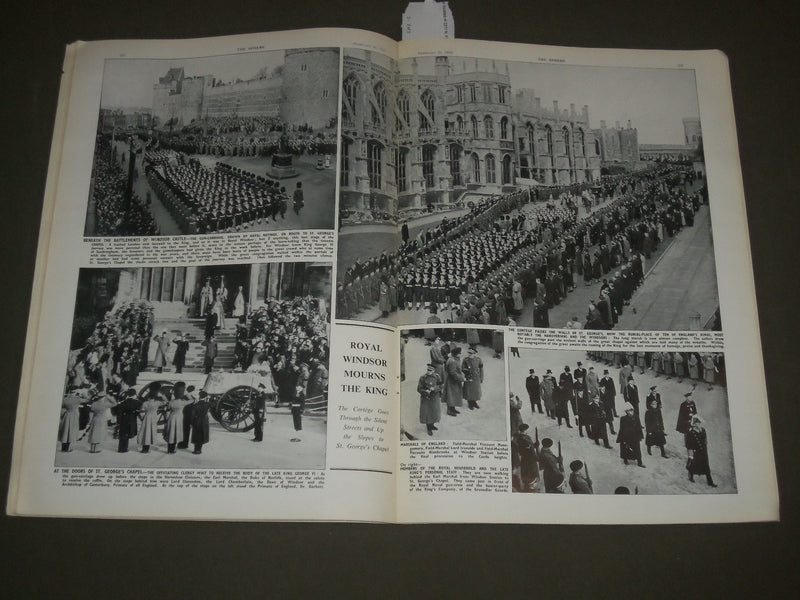 1952 FEBRUARY 23 THE SPHERE MAGAZINE - THE FUNERAL OF KING GEORGE VI - SP 8309