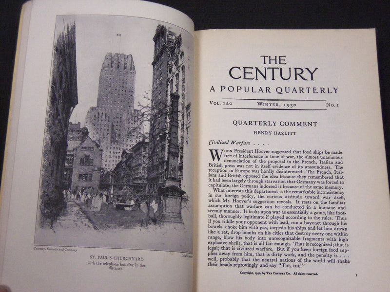1929 & 1930 THE CENTUIRY POPULAR QUARTERLY MAGAZINE LOT OF 2 - KD 1849M