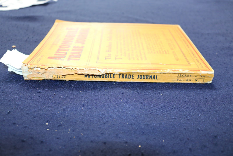 1915 AUGUST AUTOMOBILE TRADE JOURNAL - 1916 IMPROVEMENT NUMBER - K 752