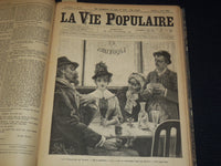 1885 JULY-SEPT LA VIE POPULAIRE MAGAZINE BOUND VOLUME #7- EMILE ZOLA - KD 7462C