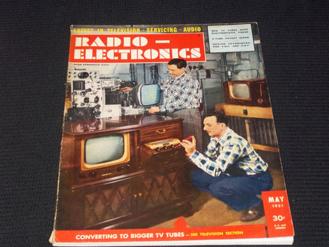 1951 MAY RADIO-ELECTRONICS MAGAZINE NICE COVERS & INSIDE CONTENT - E 2314