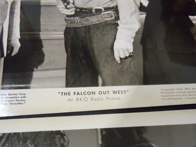 1944 THE FALCON OUT WEST MOVIE STILLS LOT OF 4 - 8x10 - #72