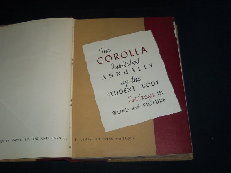 1941 COROLLA UNIVERSITY OF ALABAMA YEARBOOK - TUSCALOOSA AL - YB 1690
