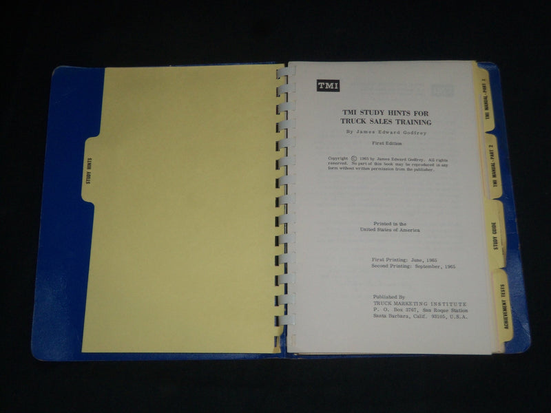 1965 CHEVROLET TMI COURSE CH-1 GUIDE- MOTOR TRUCK SELECTION APPLICATION- KD 5498