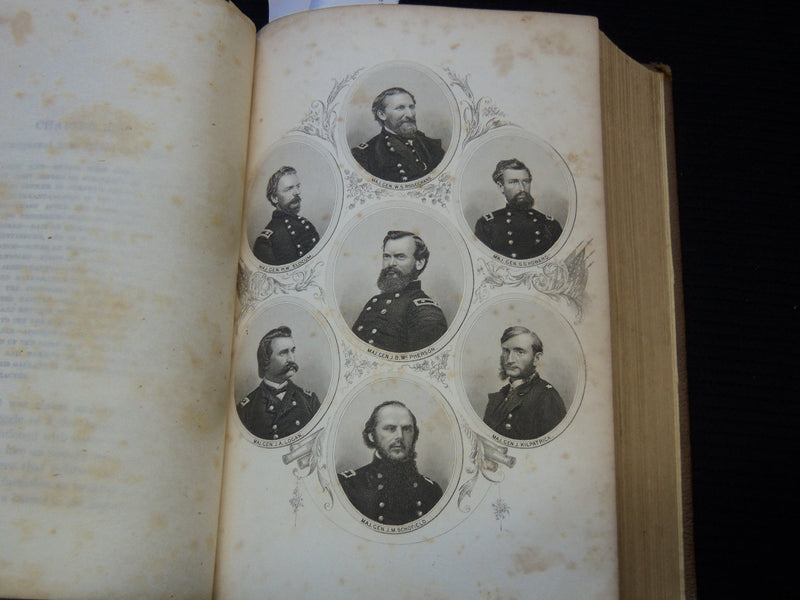 1866 GRANT AND SHERMAN THEIR CAMPAIGNS AND GENERALS VOLUME BY HEADLEY - KD 7867